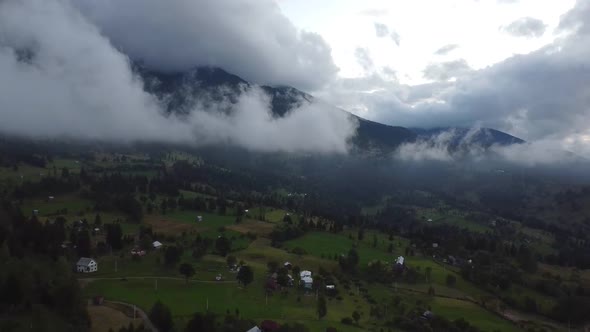 Maramures Landscape Aerial View, Romania