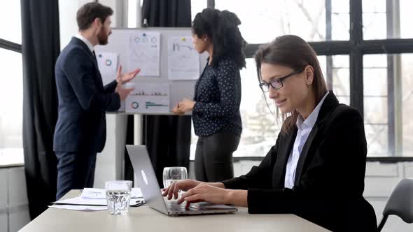 Successful Multiracial Business Team Working on a Business Project Startup in a Modern Office