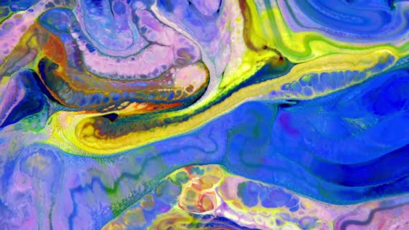 Abstract Colorful Sacral Liquid Waves Texture 37