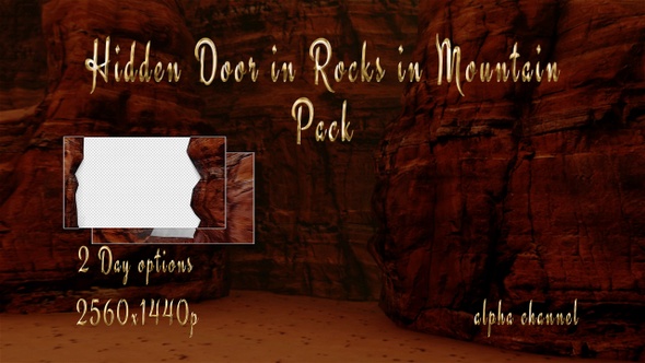 Hiden Door In Rocks In Mountain alt