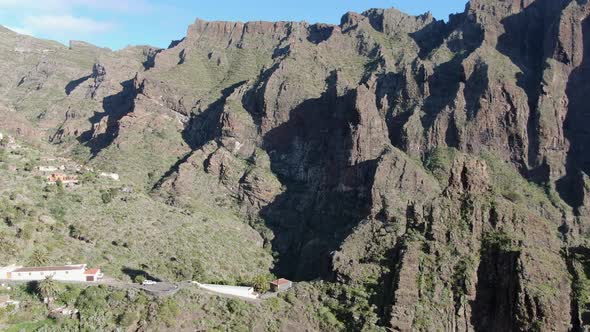 Famous tourist destination in Tenerife - Masca village, Canary Islands, Spain