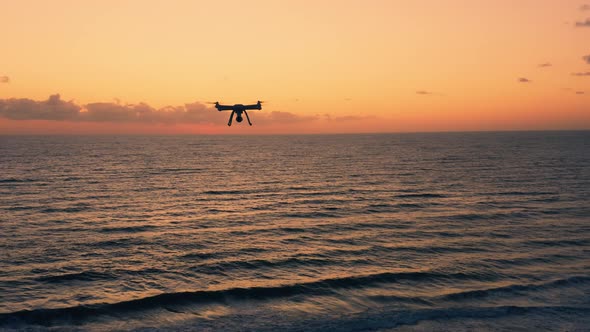 Silhouette of a Drone