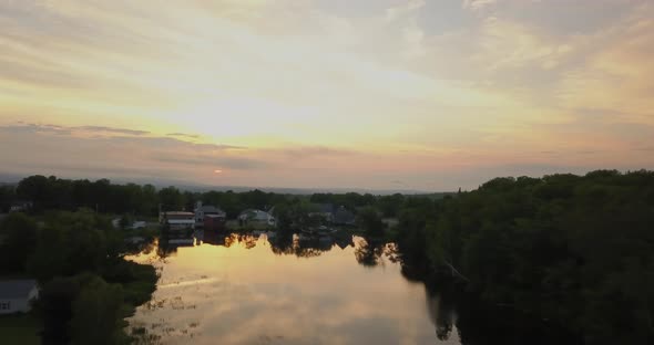 Small Town Aerials of Lake Hebron, Maine