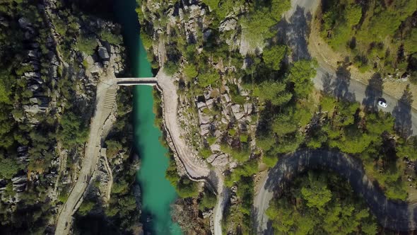 River canyon and bridge