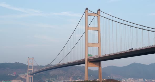 Hong Kong Tsing Ma bridge