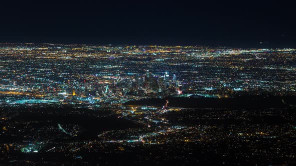 Downtown Los Angeles from Mount Wilson at Night