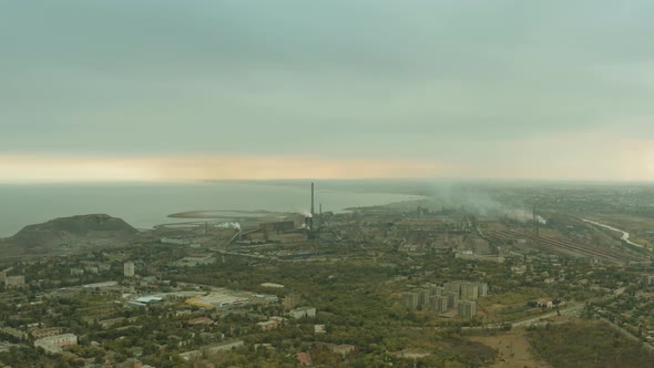 Industrial City Mariupol in the Summer