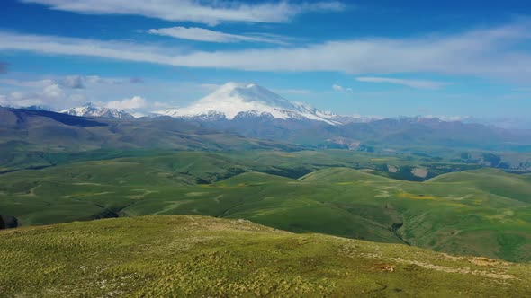 Mount Elbrus and Caucasus Mountains