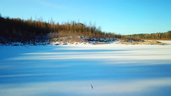 A Flooded Quarry Near The Village Of Ruba 