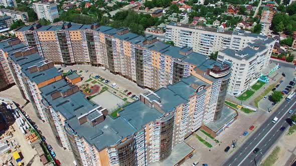 Afordable apartment buildings in the city