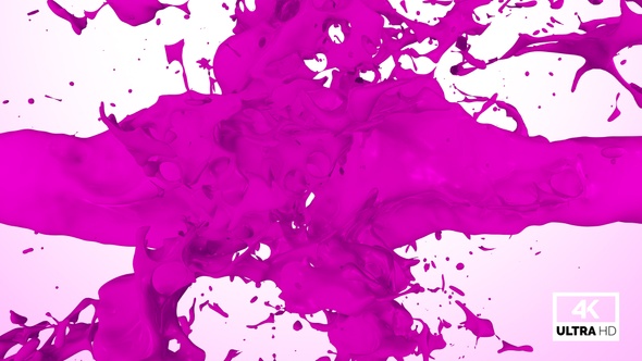 Pink Paint Splash Collision alt