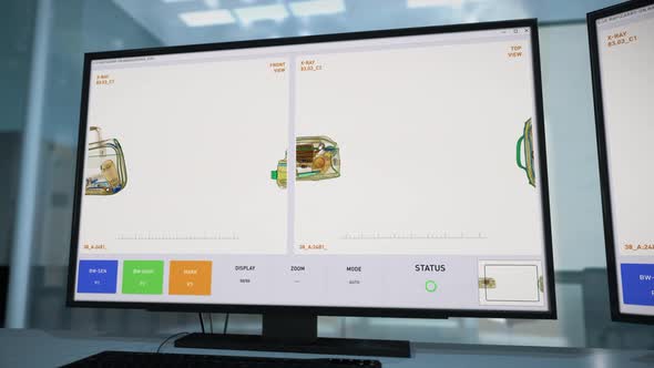 X-ray Surveillance Innovation In Airport Security Detects Dangerous Illegal Item alt