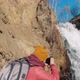 Woman Shoots Waterfall Splashes - VideoHive Item for Sale