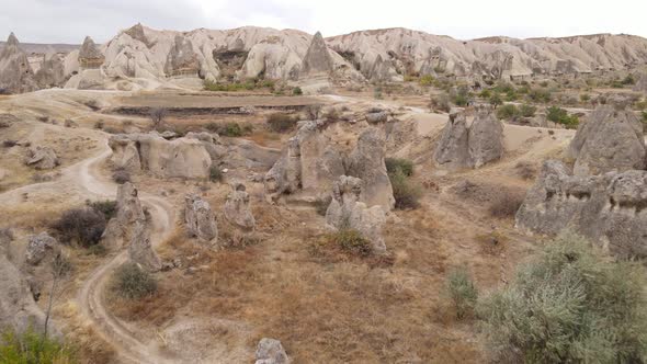 Aerial View Cappadocia Landscape