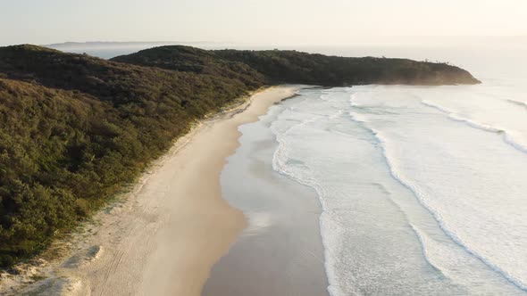 Aerial view of Alexandria beach.