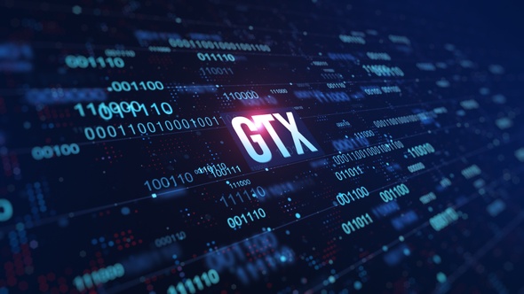 GTX Digital Binary Code Background