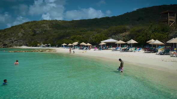 Cas Abou Beach on the Caribbean Island of Curacao Playa Cas Abou in Curacao Caribbean Tropical White