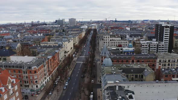 Drone Over The Frederiksberg Avenue