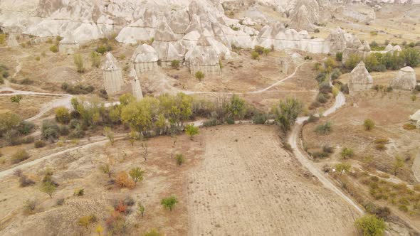 Aerial View Cappadocia Landscape