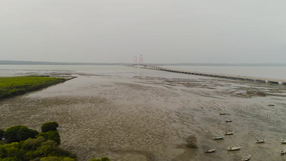 Suspension Cable Bridge in Surabaya