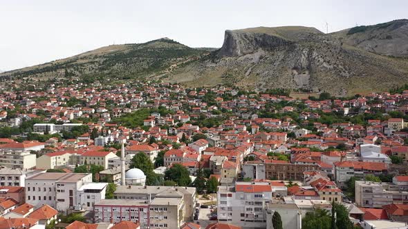 Mostar City, Aerial View