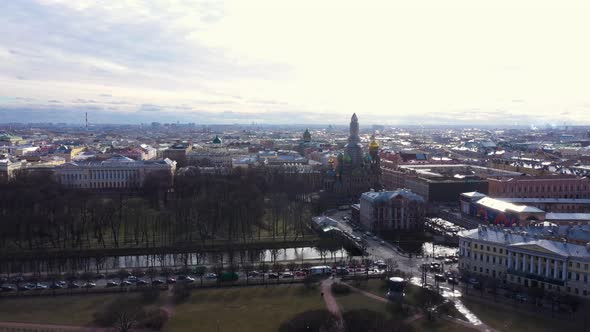 Saint-Petersburg. Drone. View from a height. City. Architecture. Russia 34