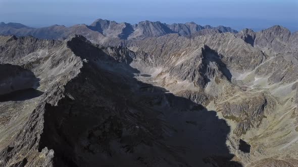 Flight Over High Tatras Mountains