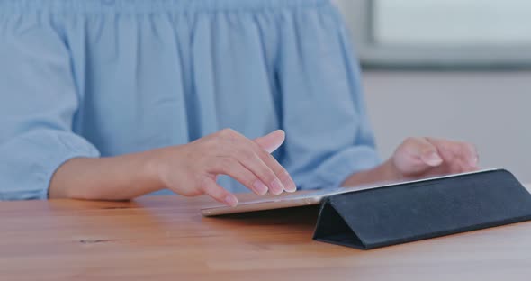 Woman Use of Tablet Computer