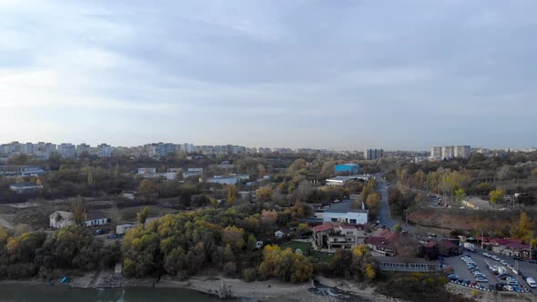 Panorama Of The Skyscrapers At Galati City In Western Moldova, Romania