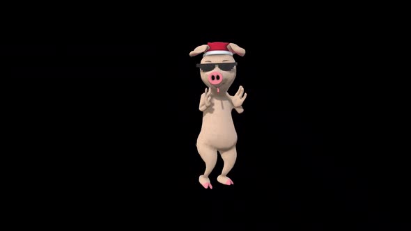 Cartoon Pig Dance 3