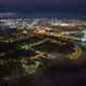 Night view of the city from the air  time lapse - VideoHive Item for Sale