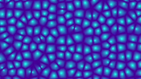 Dividing cells on purple background