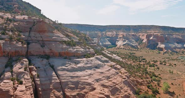 Aerial Panoramic View Arizona at Mountain Desert Landscape Canyon in USA