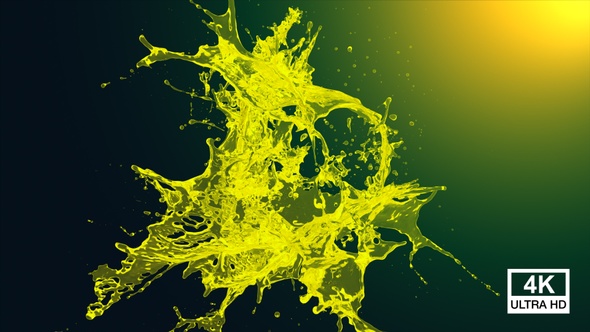 Abstract Olive Oil Splash 4K alt