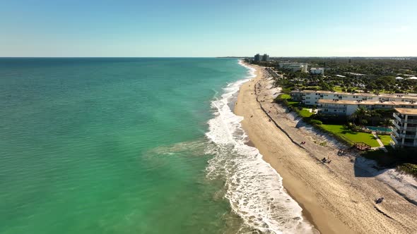 Aerial Video Eroding Coastline Vero Beach Fl 