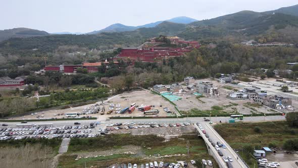 Parking Lots of Scenic Spots in Shanxi, China