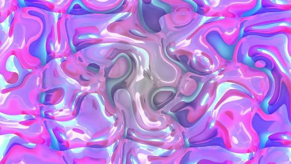 Abstract Glow Liquid Animation Background