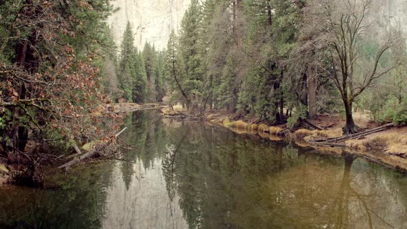 Scenic River In Yosemite National Park