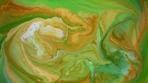 Abstract flow of liquid paints in mix