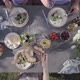 Family Dinner Outdoors Top View Staycation - VideoHive Item for Sale