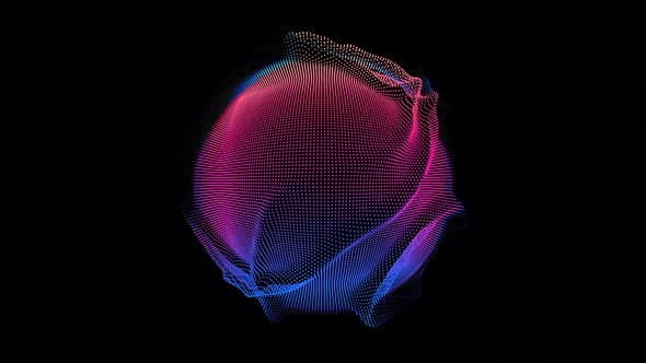 Looped Distortion Waves on Abstract Sphere of Particles