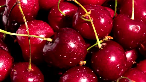 Rotating Ripe Cherry Berries 5