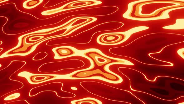 Fire Lava Neon Motion Background Vj Loop 4K