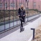 Blond Woman Riding Scooter and Making Face - VideoHive Item for Sale