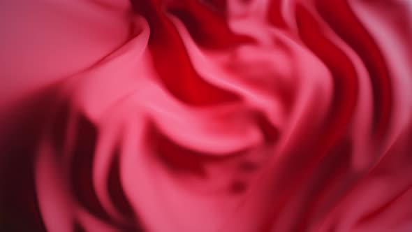 Red Wave Fabric Surface