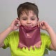 a Boy with a Colored Paper Beard Poses for the Camera - VideoHive Item for Sale