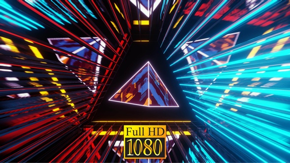 Sci Fi Pyramid In The Tunnel HD