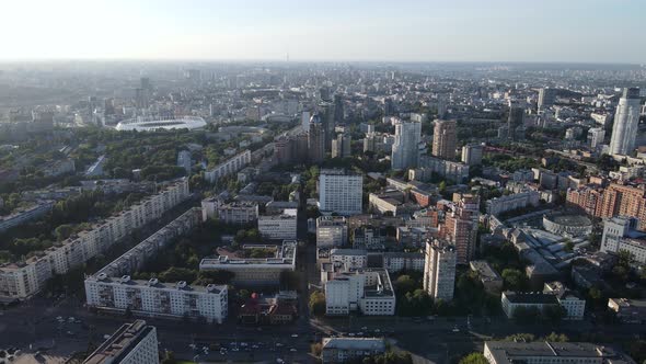 Kyiv - Aerial View of the Capital of Ukraine. Kiev