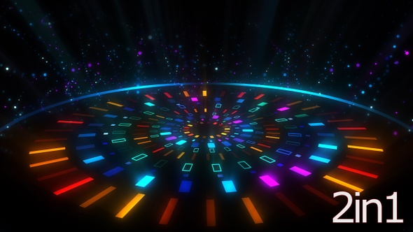 Neon Stage Particles Background