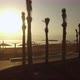 Magical Sunrise At The Dead Sea Beach With Palm Trees - VideoHive Item for Sale